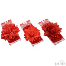 HB110-R: Large Red Crochet Headband